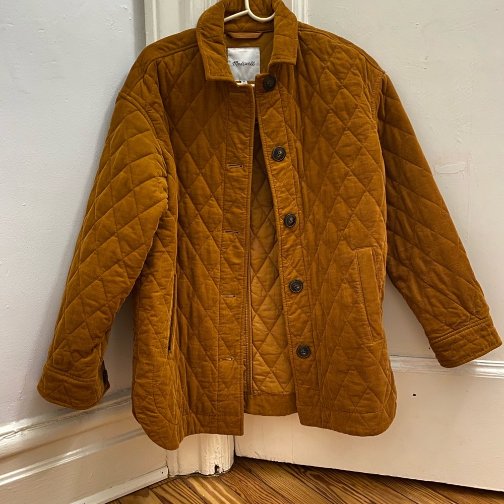 Madewell quilted corduroy jacket xs